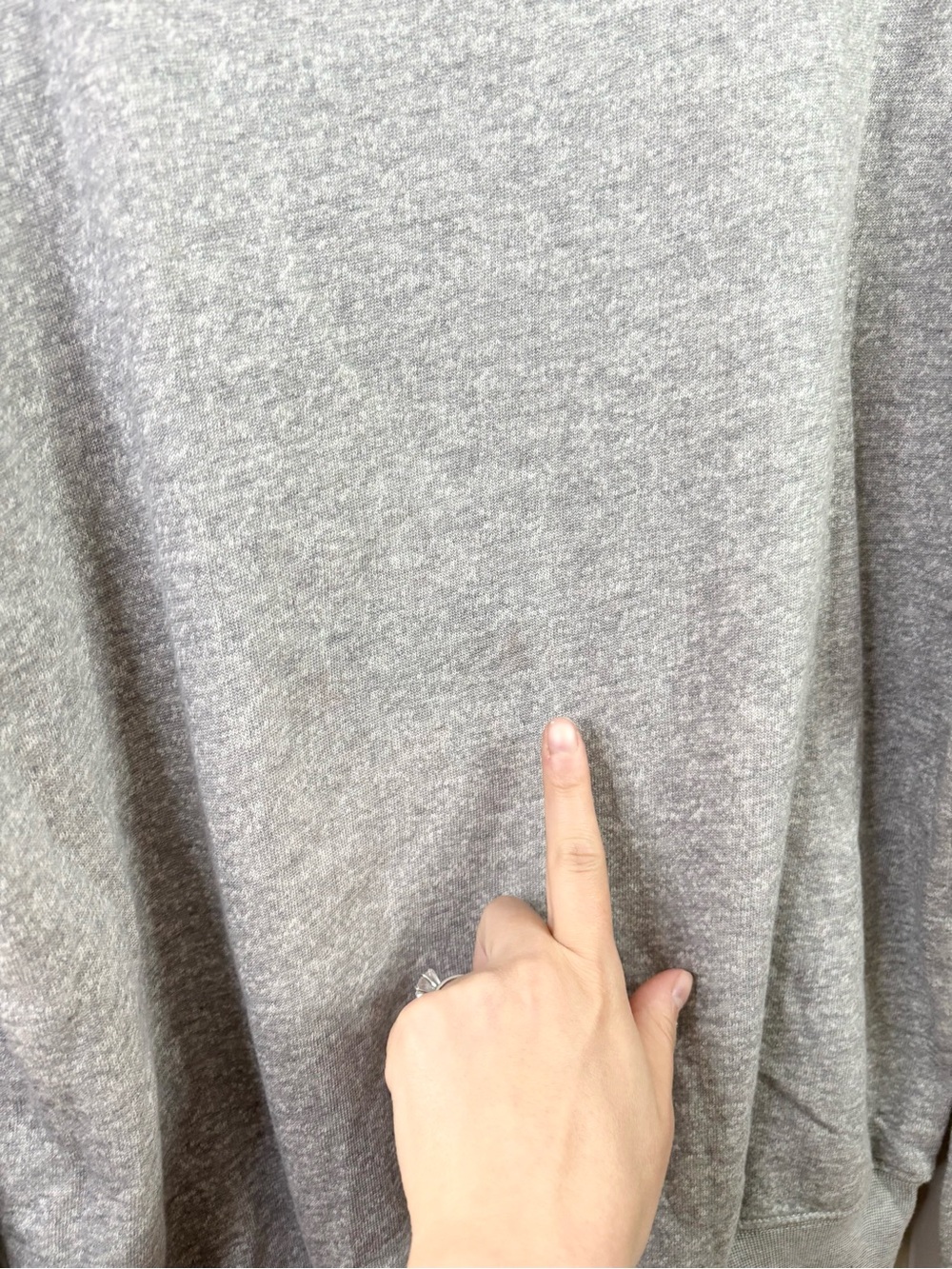 Buck Mason vintage interloop mock neck pullover sweatshirt grey heather XS new - Picture 8 of 9